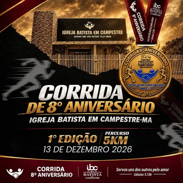 CORRIDA ANIVERSÁRIO IGREJA BATISTA logo