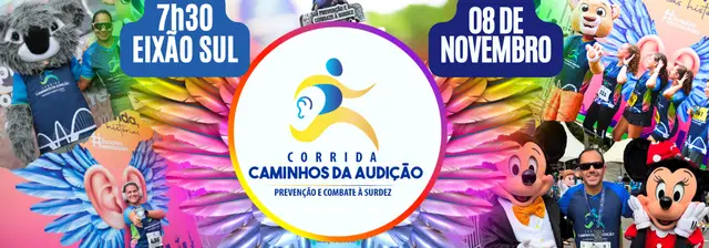 CORRIDA CAMINHOS DA AUDIÇÃO - 8ª EDIÇÃO logo