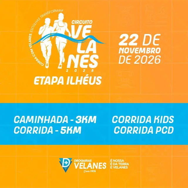 CORRIDA CIRCUITO VELANES - ETAPA ILHÉUS logo