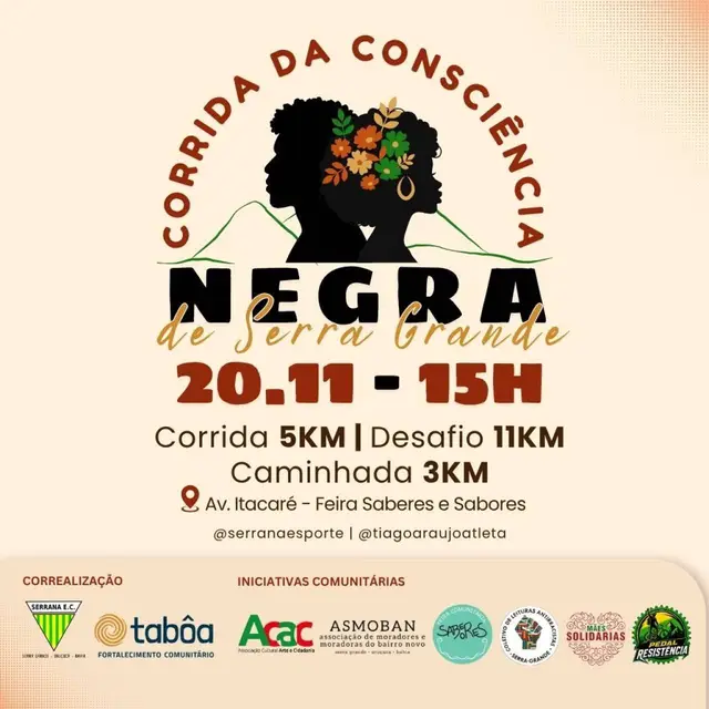 Corrida da Consciência Negra de Serra Grande logo