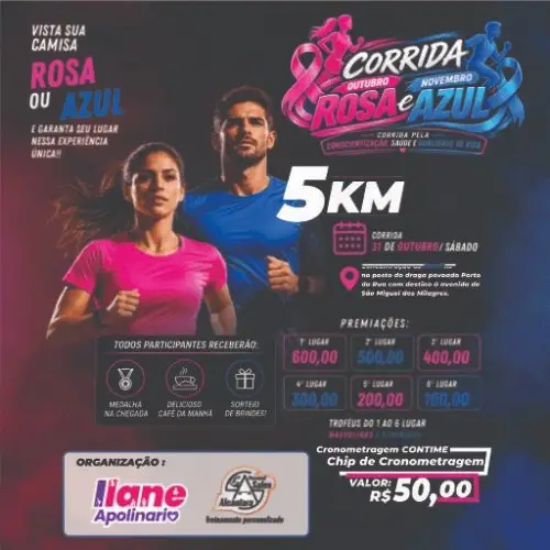 CORRIDA DO OUTUBRO ROSA E NOVEMBRO AZUL 2026 logo