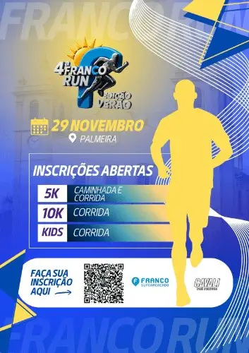 CORRIDA E CAMINHADA FRANCO VERÃO 26 logo
