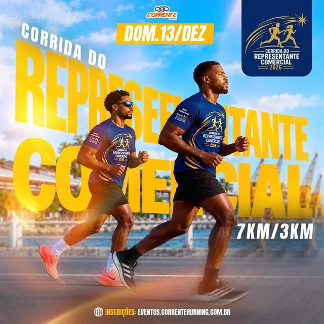 Corrida e Caminhada Representante Comercial 2026 logo