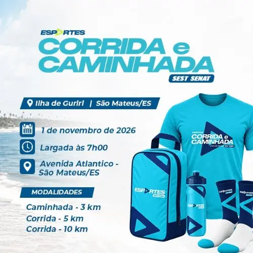 CORRIDA E CAMINHADA SEST SENAT - SÃO MATEUSES - 2026 logo