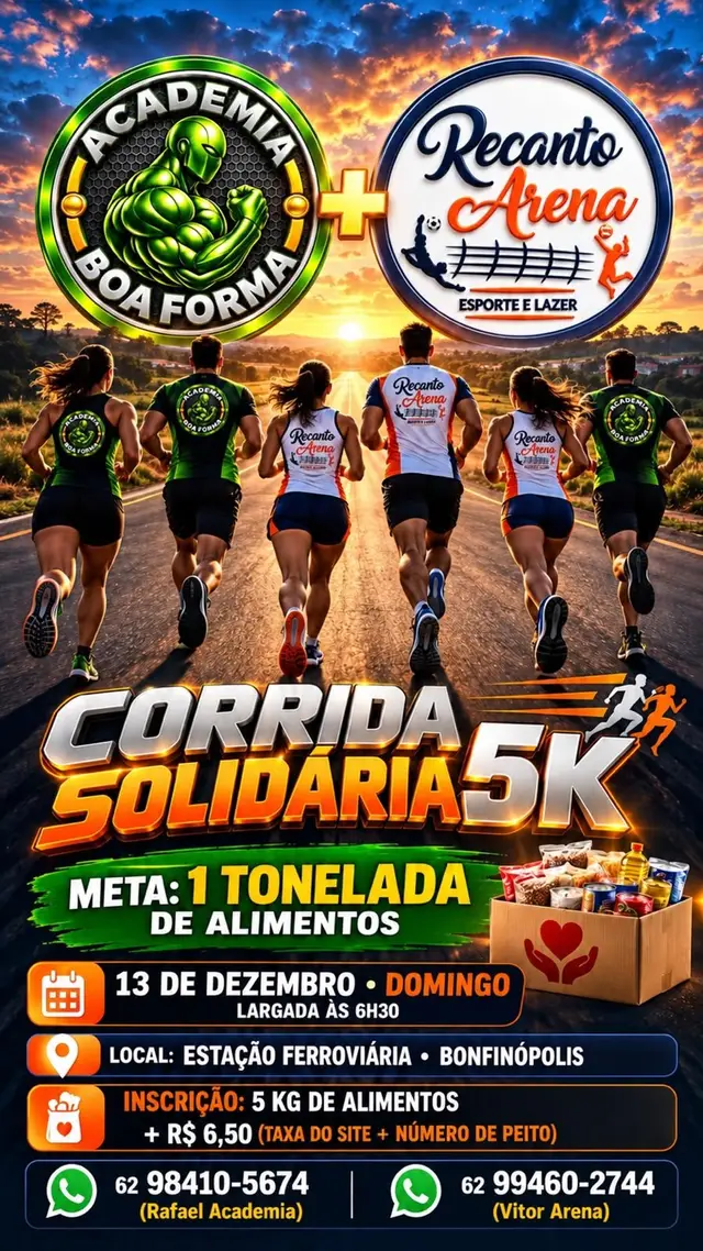 CORRIDA SOLIDÁRIA 5K - Bonfinópolis Goiás logo