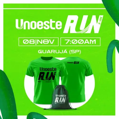 CORRIDA UNOESTE RUN 5K E 10K GUARUJÁ 2026 logo