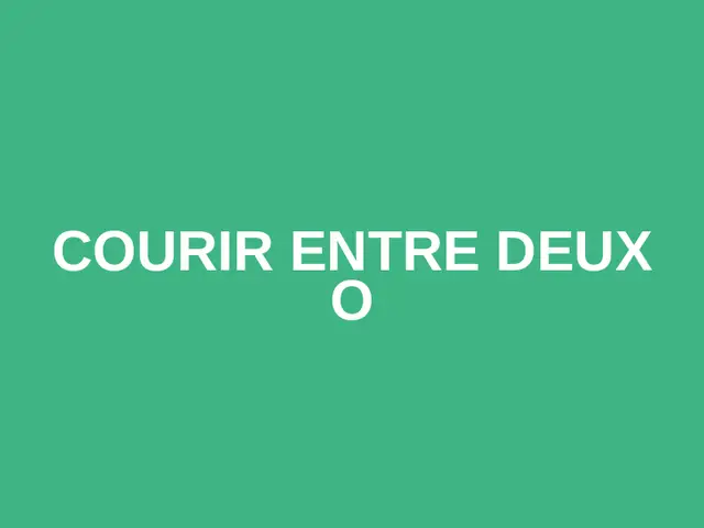 Courir entre deux O logo