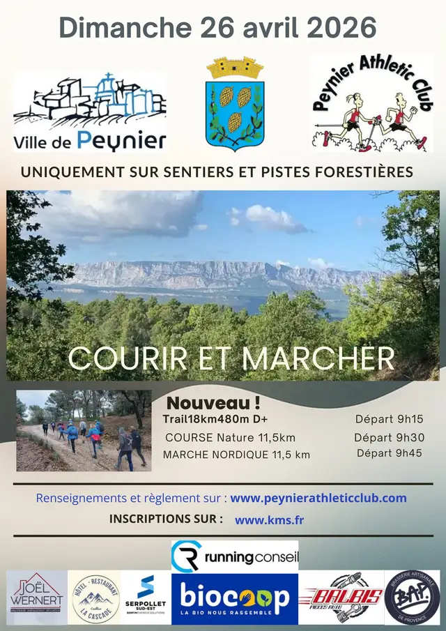 COURIR ET MARCHER A PEYNIER logo