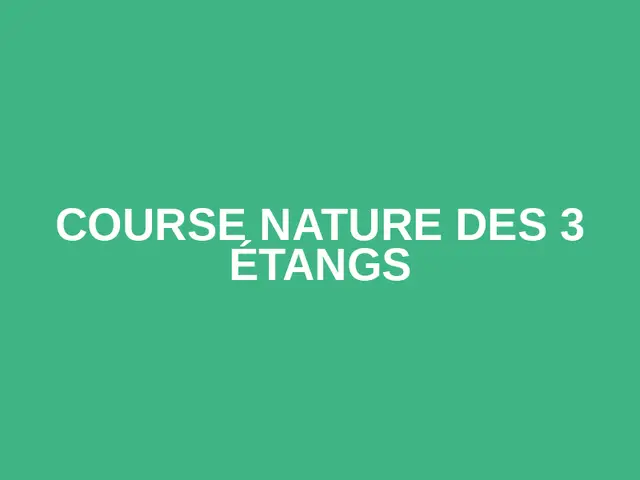 Course Nature des 3 étangs logo