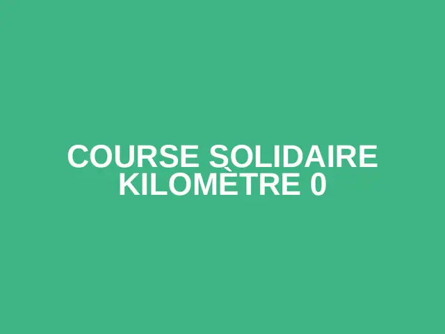 Course Solidaire Kilomètre 0 logo