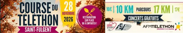 COURSES DU TELETHON DE ST FULGENT - 28/11/2026 logo