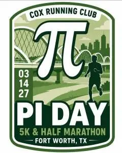 Cox Running Club Pi Day Half Marathon & 5K logo
