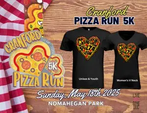 Cranford Pizza Run 5K logo