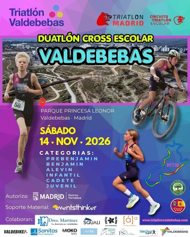 CTE25. DUATLÓN CROS ESCOLAR TRIATLÓN VALDEBEBAS logo