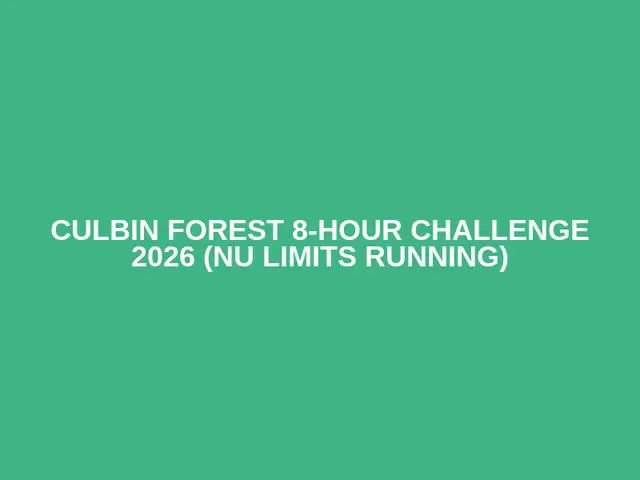 Culbin Forest 8-hour Challenge 2026 (NU Limits Running) logo