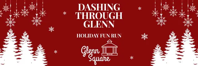 Dashing Through Glenn Holiday Fun Run logo