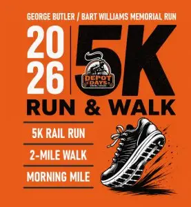 Depot Days Rail Run 5K logo