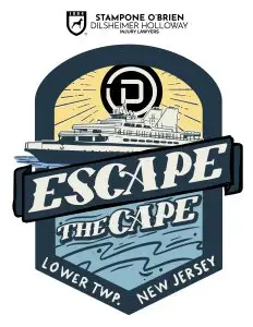 Stampone O'Brien Dilsheimer Holloway Escape the Cape Triathlon logo