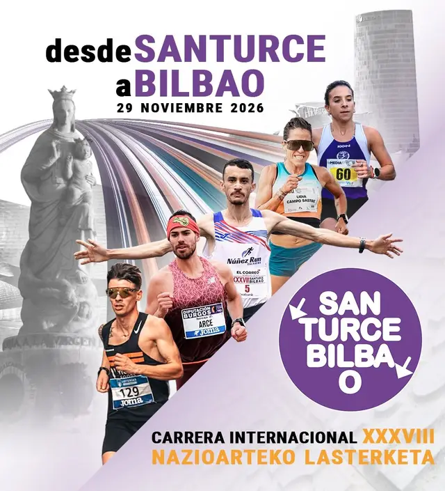 Desde Santurce a Bilbao XXXVIII Carrera Internacional logo