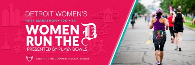 Detroit Women's Half Marathon presented by Playa Bowls logo