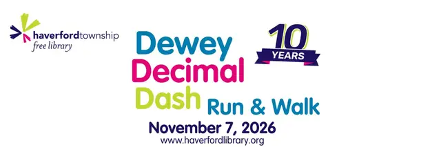 Dewey Decimal Dash ~ 5K & Fun Run/Walk logo