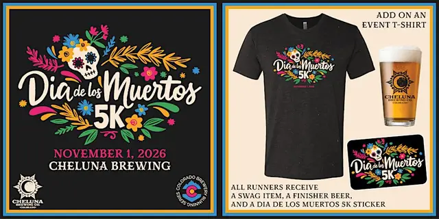 Dia de los Muertos 5k @ Cheluna Brewing | 2026 CO Brewery Running Series logo