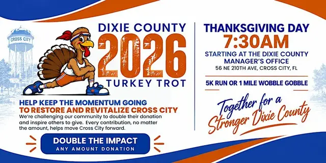 DIXIE COUNTY 2026 TURKEY TROT logo