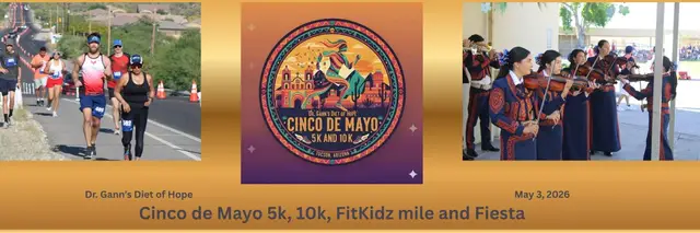 Dr. Gann’s Diet of Hope Cinco de Mayo 10K, 5K & FitKidz Mile logo