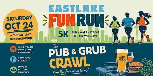 Eastlake Fun Run 5K + Pub & Grub Crawl logo