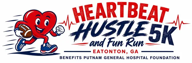 Eatonton Heartbeat Hustle 5K and Fun Run logo