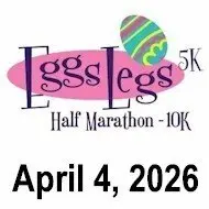 Eggs Legs Half Marathon, 10K, 5K logo