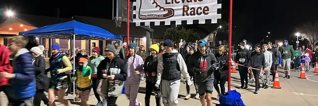 Elevate 5k & 12 Hour Race at First Baptist Church logo
