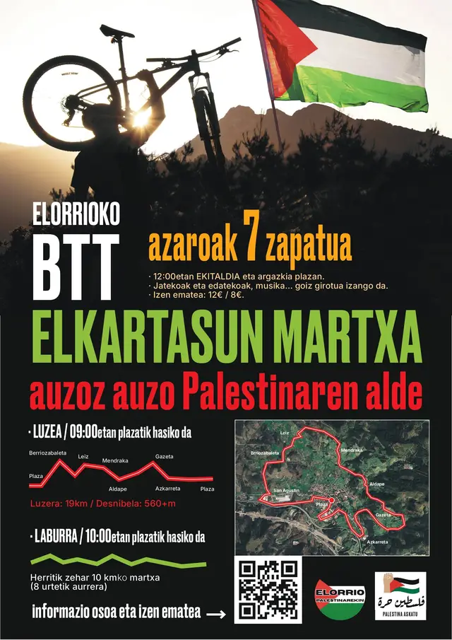 Elorrioko BTT Elkartasun Martxa Palestinaren Alde! logo