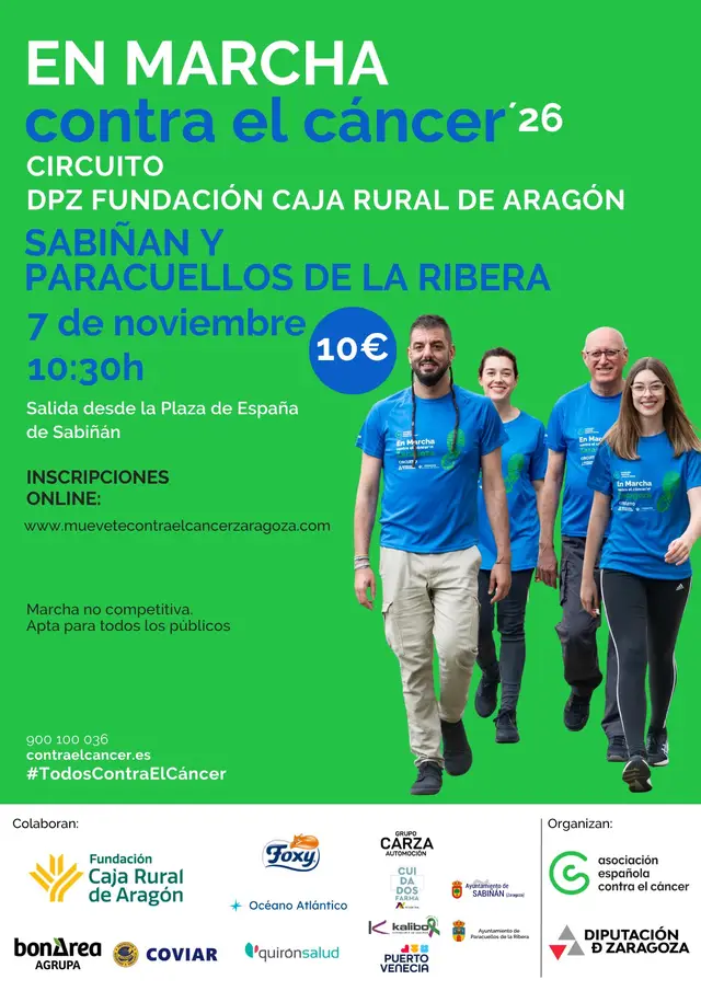 EN MARCHA CONTRA EL CÁNCER SABIÑAN Y PARACUELLOS 2026 logo