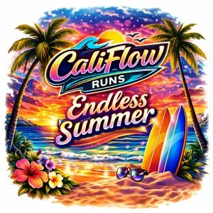 Endless Summer in the LBC 5K, 10K, & Half Marathon by Califlow Runs logo