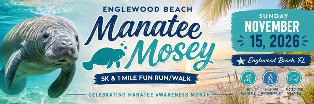 Englewood Beach Manatee Mosey logo