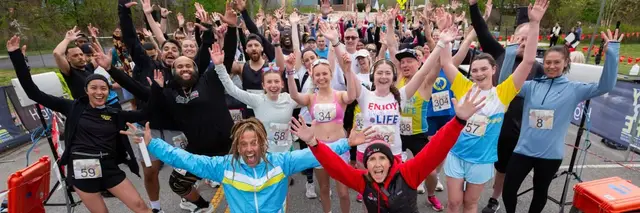 Enjoy Your Life Happy Half Marathon & Friendly 5K logo