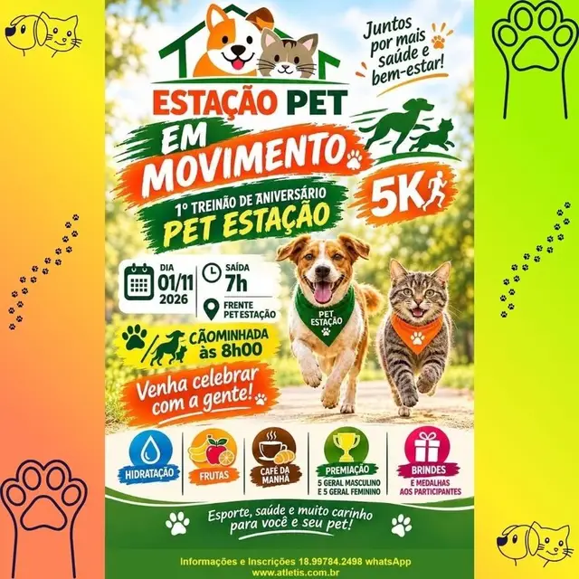 ESTAÇÃO PET EM MOVIMENTO logo