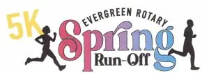 2027 Evergreen Rotary Spring Runoff 5K logo