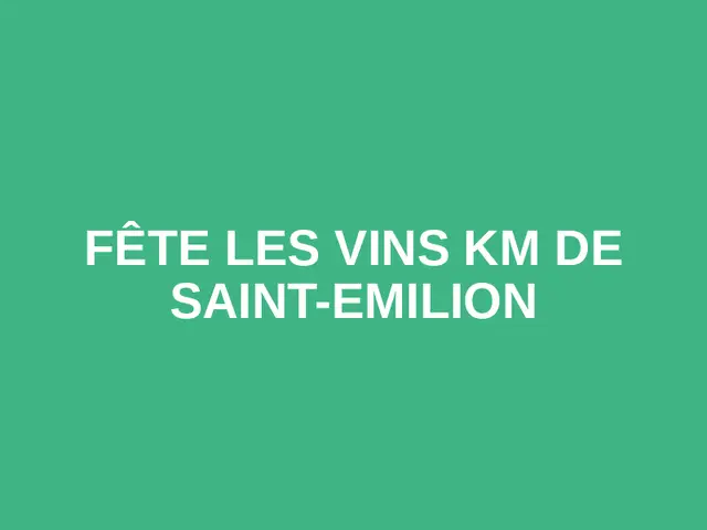 Fête les vins km de Saint-Emilion logo