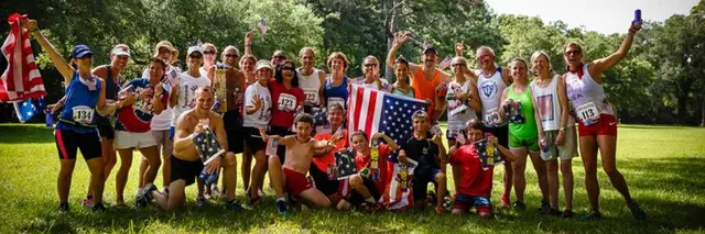 Firecracker 4 Mile / 13th Annual  / Charleston logo