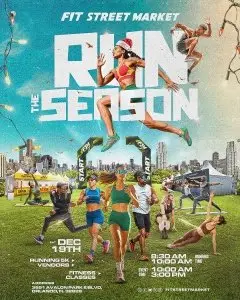 FIT STREET MARKET: RUN THE SEASON logo