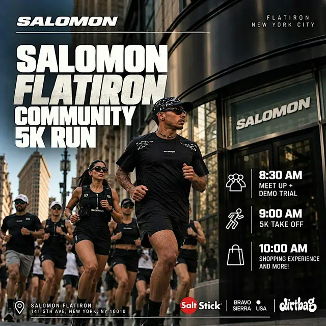 Flatiron Salomon Community 5K Run Event logo
