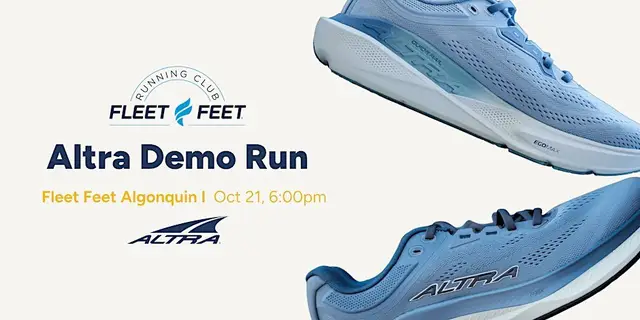 Fleet Feet Algonquin: Altra Demo Run logo
