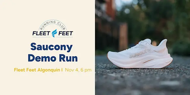 Fleet Feet Algonquin: Saucony Demo Run logo