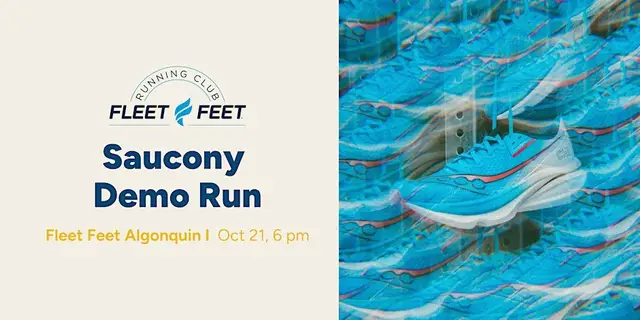 Fleet Feet Algonquin: Saucony Demo Run logo