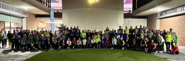 Fleet Feet and Dancing Gnome Run Clubs' Holiday Lights Charity Run sponsored by Union Fitness logo