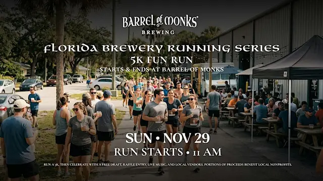 Florida Brewery Running Series 5K at Barrel of Monks logo