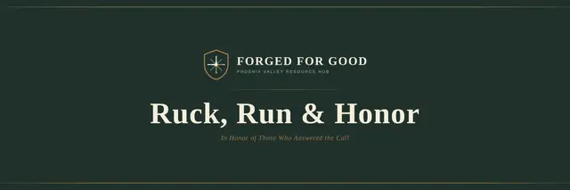 Forged For Good Ruck and Run 5k/10k logo