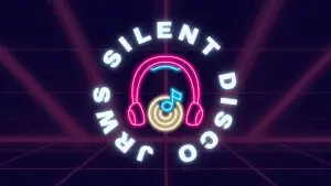 FREE Silent Disco Presented by John's Run/Walk Shop & HOKA logo